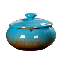 Cendrier marocain bleu brillant