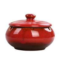 Cendrier marocain rouge foncé