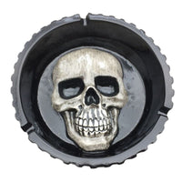 Cendrier tête de mort skull noir