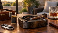 Cendrier à Cigare et Briquet 