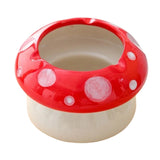 Cendrier champignon céramique rouge