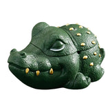 Cendrier crocodile vert