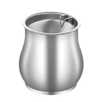 Cendrier design métal argenté