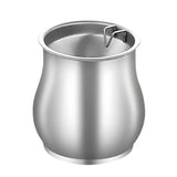 Cendrier design métal argenté