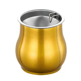 Cendrier design métal doré