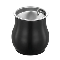 Cendrier design métal noir