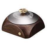 Cendrier en bois avec couvercle noir