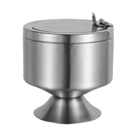 Cendrier inox élégance argenté