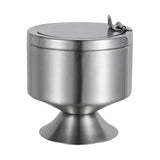 Cendrier inox élégance argenté