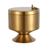 Cendrier inox élégance doré