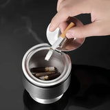 Cendrier inox élégance et fumeur