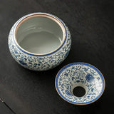 Cendrier marocain porcelaine ouvert sur une table