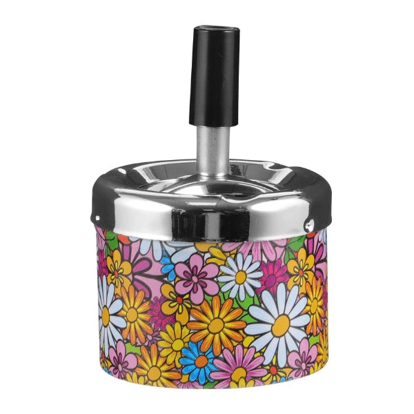 Cendrier poussoir vintage