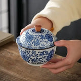 Cendrier vintage porcelaine fermé