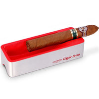 Cendrier cigare fumoir blanc rouge