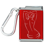 Cendrier de poche femme rouge