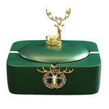 Cendrier design cerf luxe vert