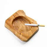 Cendrier en bois clair petit cigarette
