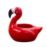Cendrier flamant rose rouge