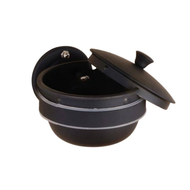 Cendrier Mural Pivotant Jofel - Anti-Vandalisme, 0.8L, Noir, Pour Extérieur/Intérieur
