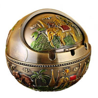 Cendrier original boule éléphant  bronze