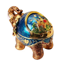 Cendrier original éléphant couleur bleu