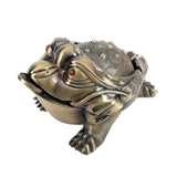 Cendrier original grenouille bronze