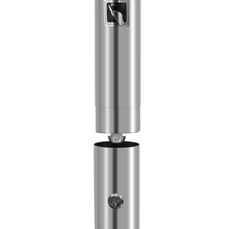 WESCO Big Ash Red - Colonne à cendres et à déchets de 120 litres